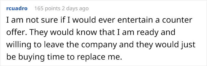 Guy Gets A Higher Paying Job, Old Company Expects To Keep Him By Offering Less Money