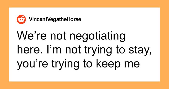 Guy Gets A Higher Paying Job, Old Company Expects To Keep Him By Offering Less Money