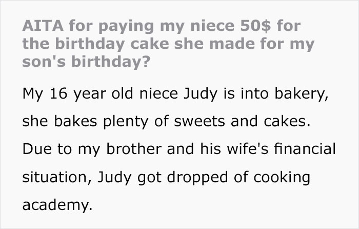 &lsquo;She Was Heartbroken&rsquo;: Parents Got Mad At The Relative Who Gave A 16 Y.O. $50 For The Cake She Baked