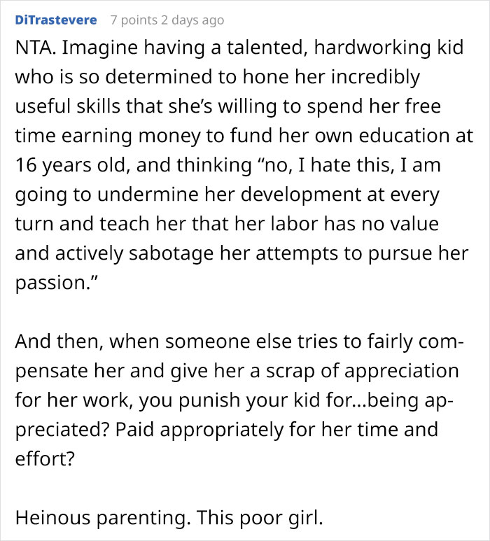 &lsquo;She Was Heartbroken&rsquo;: Parents Got Mad At The Relative Who Gave A 16 Y.O. $50 For The Cake She Baked