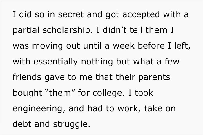 After Trying To Stop Their Only Daughter From Attending College, Parents Are Met With A Pricey Ultimatum When Asked To Be Forgiven Years Later