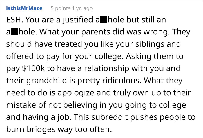 After Trying To Stop Their Only Daughter From Attending College, Parents Are Met With A Pricey Ultimatum When Asked To Be Forgiven Years Later