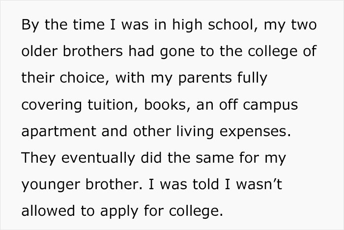 After Trying To Stop Their Only Daughter From Attending College, Parents Are Met With A Pricey Ultimatum When Asked To Be Forgiven Years Later