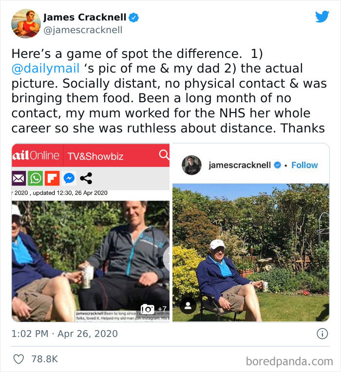 Dailymail Literally Photoshops Man’s Picture To Accuse Him Of Neglecting Social Distancing With His Dad...