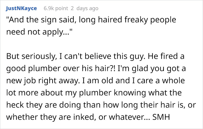 Delusional Boss Fires A High-Achieving Worker After He Refused To Cut His Hair Short For Work Delusional Boss Fires A High-Achieving Worker After He Refused To Cut His Hair Short For Work
