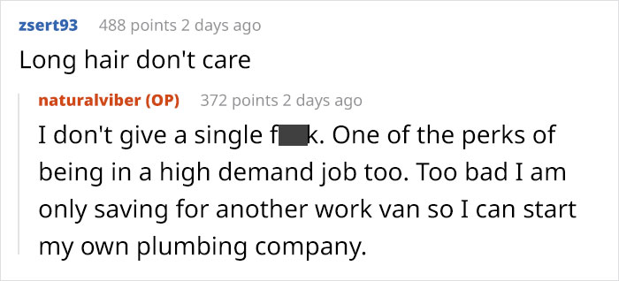 Delusional Boss Fires A High-Achieving Worker After He Refused To Cut His Hair Short For Work Delusional Boss Fires A High-Achieving Worker After He Refused To Cut His Hair Short For Work