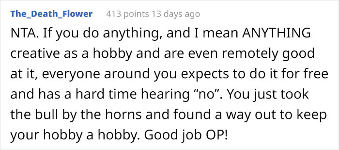 Hobbyist Baker Puts A High Price On Their Cakes Because They Want To Avoid Making Too Many Of Them, Family Calls Them A Jerk