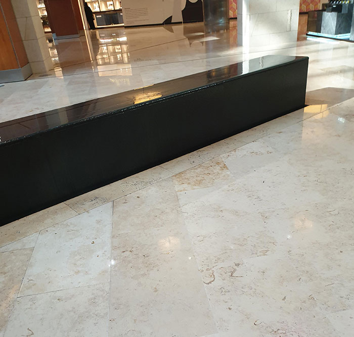 Fuente que parece un lugar perfecto para sentarse