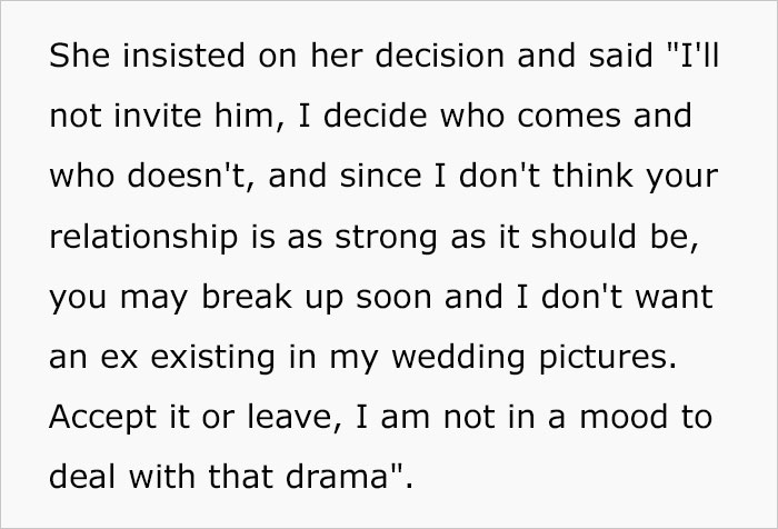 Woman Gets Labeled A Jerk For Refusing To Attend Friend’s Wedding After Her Fiance Is Not Invited Woman Gets Labeled A Jerk For Refusing To Attend Friend’s Wedding After Her Fiance Is Not Invited