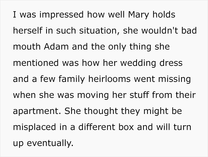 Woman Wonders If She&rsquo;s The Jerk For Causing Newlyweds To Be Taken To A Police Station After The Bride Gets Caught Wearing Her Husband&rsquo;s Ex-Wife&rsquo;s Dress