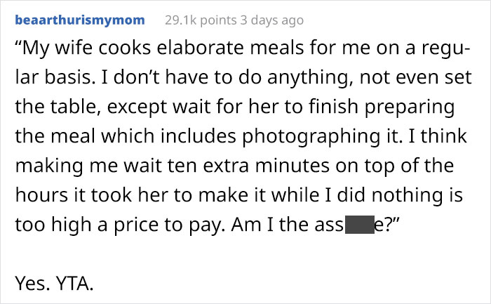 Petty Husband Annoyed That His Wife Always Takes Photos Of The Food She Makes, Ruins It To Prove A Point