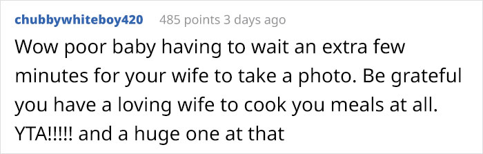 Petty Husband Annoyed That His Wife Always Takes Photos Of The Food She Makes, Ruins It To Prove A Point