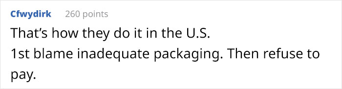 Woman Comes Up With Pro Revenge By Hiring A Bailiff After UPS Damages Her Package And Keeps Refusing To Compensate For It