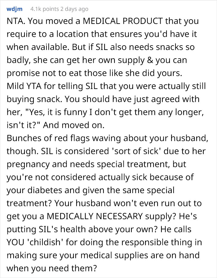 Pregnant Sister-In-Law Keeps Eating This Diabetic Woman's Snacks, Drama Starts When She Hides Them Pregnant Sister-In-Law Keeps Eating This Diabetic Woman's Snacks, Drama Starts When She Hides Them