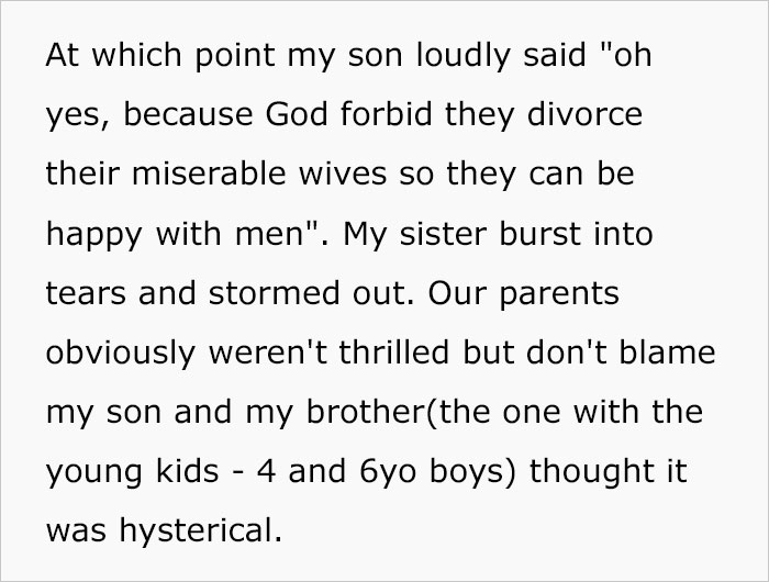 &ldquo;She Attacked Him First&rdquo;: Family Feud Ensues After Dad Refuses To Punish His Son For Standing Up Against His Homophobic Aunt