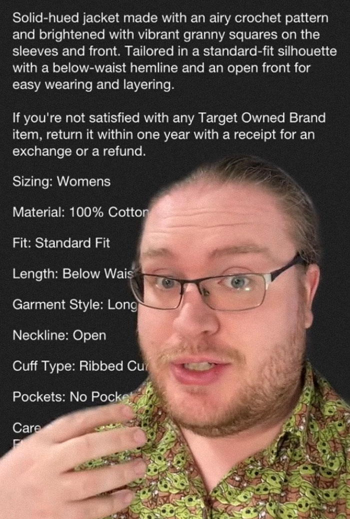 TikTokers List Red Flags That Show This $35 Target Crochet Sweater Is Horrifyingly Unethical
