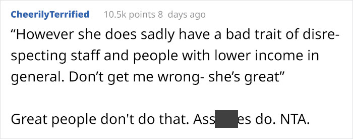 Ivy League Girlfriend Looks Down On Lower-Pay Workers, Gets Reminded How Privileged She Is By Partner And Causes A Scene