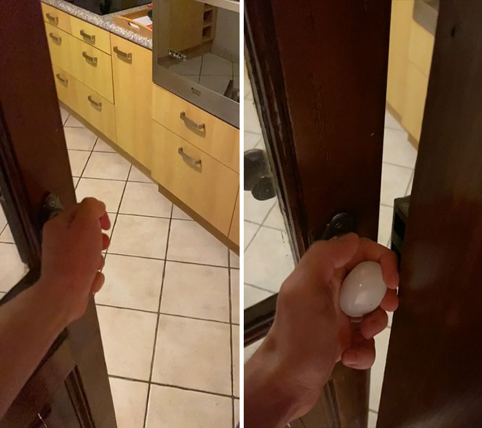 Finger Crushing Door Handle In A Place We’re Renting