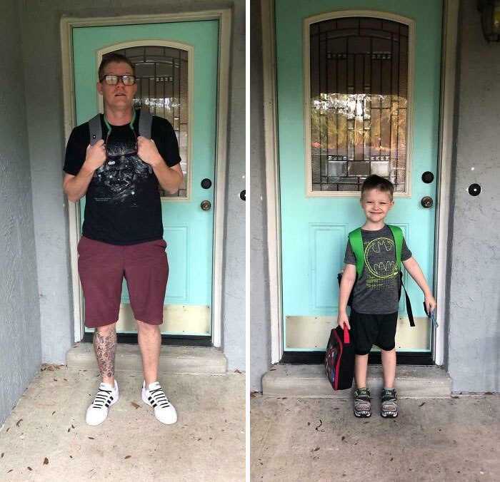 After Being A Stay At Home Dad For 6 Years I, 35M, Started College Alongside My Son Who Just Started Kindergarten. We Got This