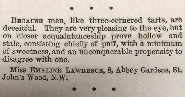 Magazine In 1889 Asked Women Why They Are Single, Receive Hilariously Badass Answers