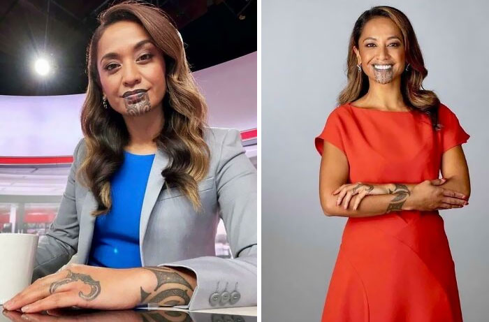 Oriini Kaipara Creates History As The First Journalist With Māori Face Tattoo To Present Primetime News