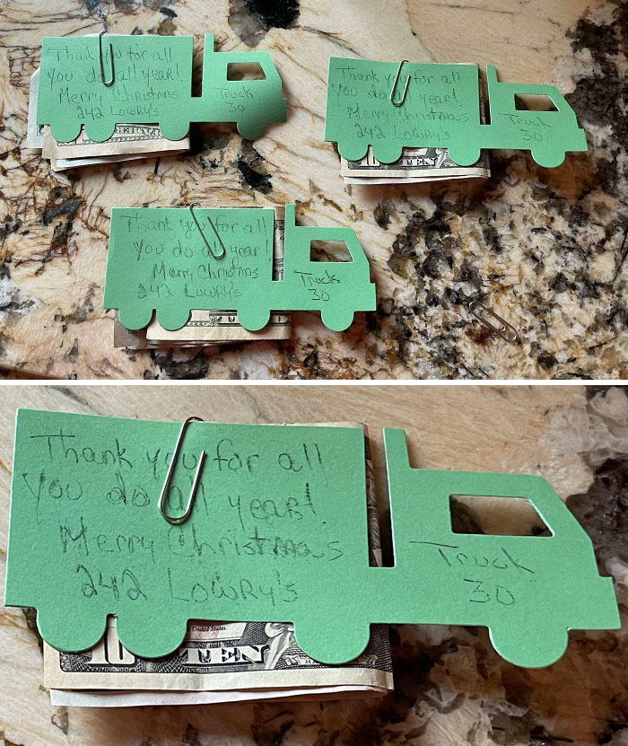 My Mom Does This Every Year, For The Trash Men