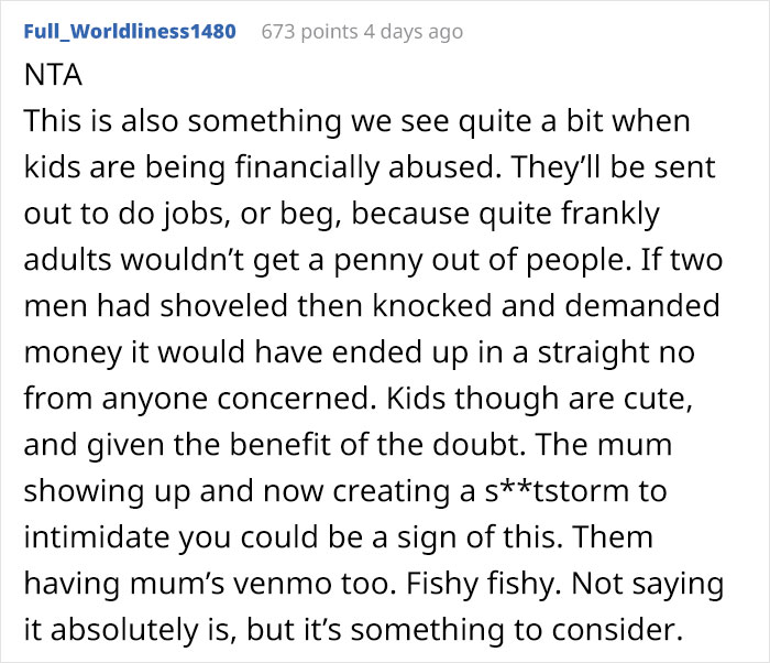 &ldquo;Am I Wrong For Not Paying The Kids That Shoveled My Driveway?&rdquo;