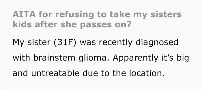 "I Don&rsquo;t Feel Like I Owe Her Anything": Woman Refuses To Take In Sister's 3 Kids After She Passes Away From Cancer