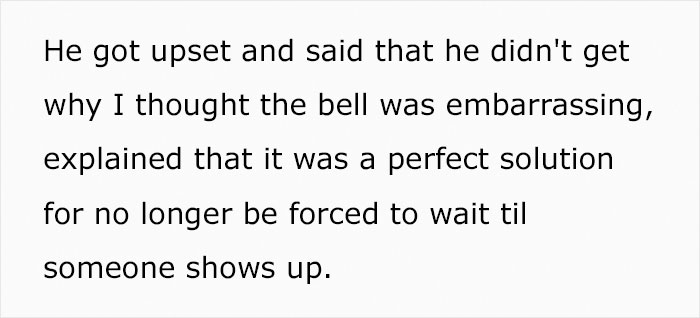 Woman Asks If She Was Right To Cancel Dinner With Her Long Distance Boyfriend When She Saw Him Bring A Bell To The Restaurant Woman Asks If She Was Right To Cancel Dinner With Her Long Distance Boyfriend When She Saw Him Bring A Bell To The Restaurant