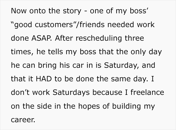 Employee Is Pushed Over The Line After Boss Berates Them For Being Late On Their Day Off