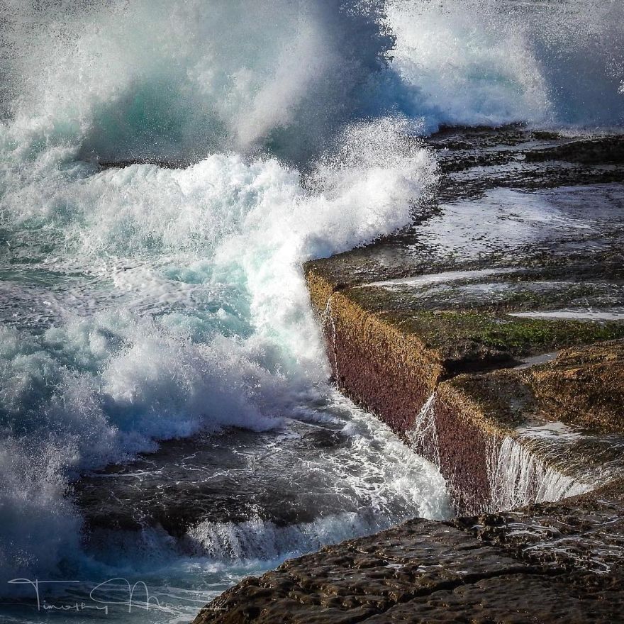 Storm On The Rock Platform