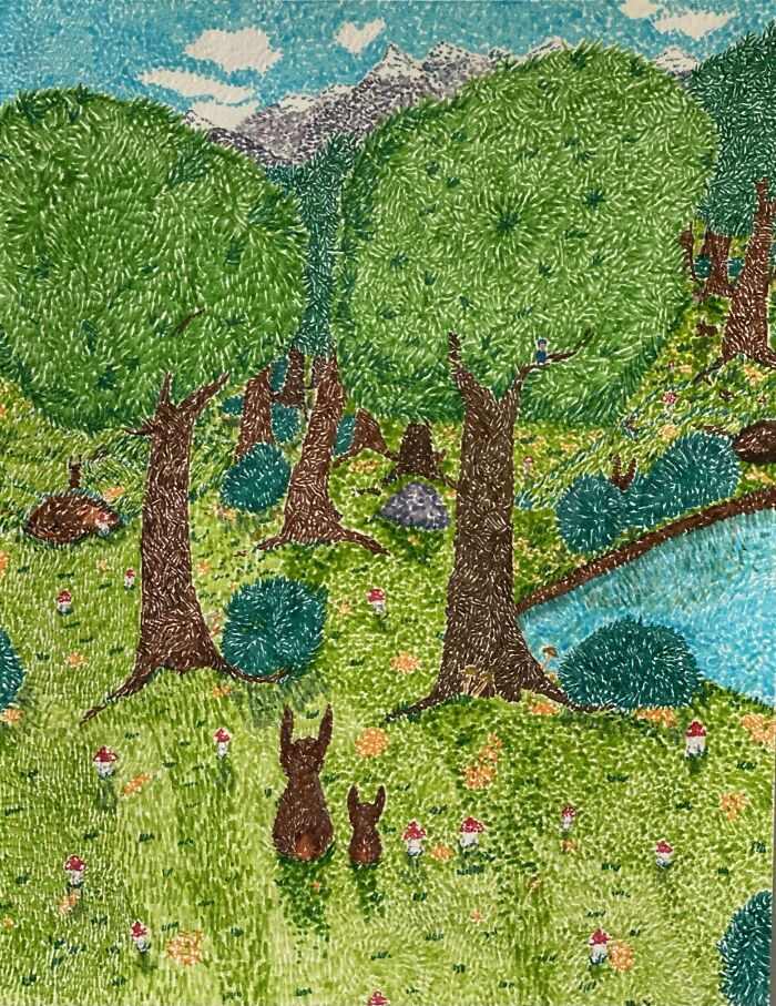 I Made This For My Niece Who Loves Bunnies And Walks In The Woods Where She Spots Them