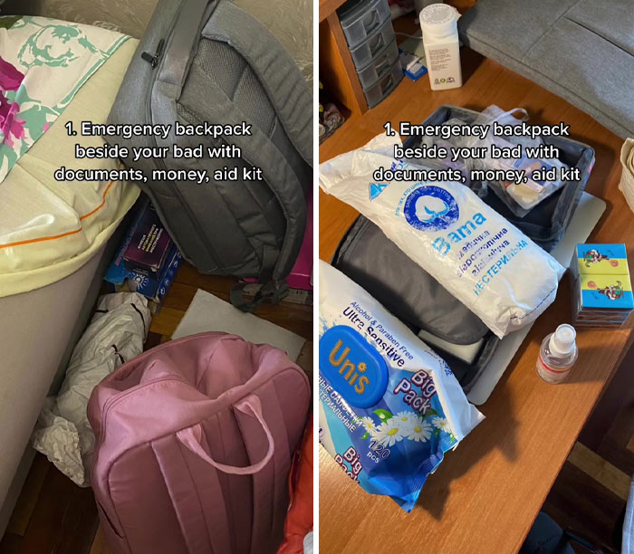 POV: You Live In Ukraine. Having an emergency backpack with essentials prepared