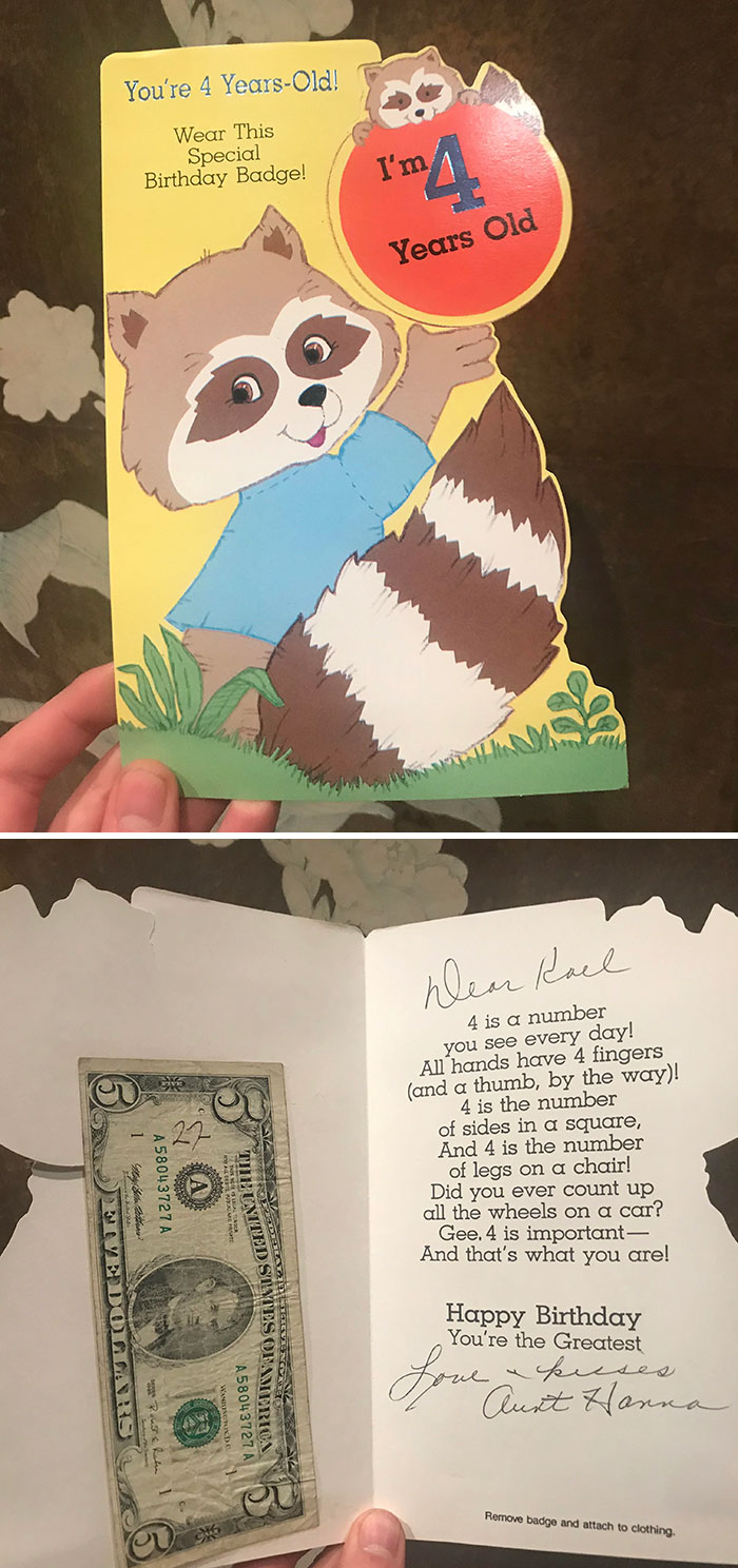 My Mother Found A 4th Birthday Card She Forgot To Pass On To Me... I’m 26 Now