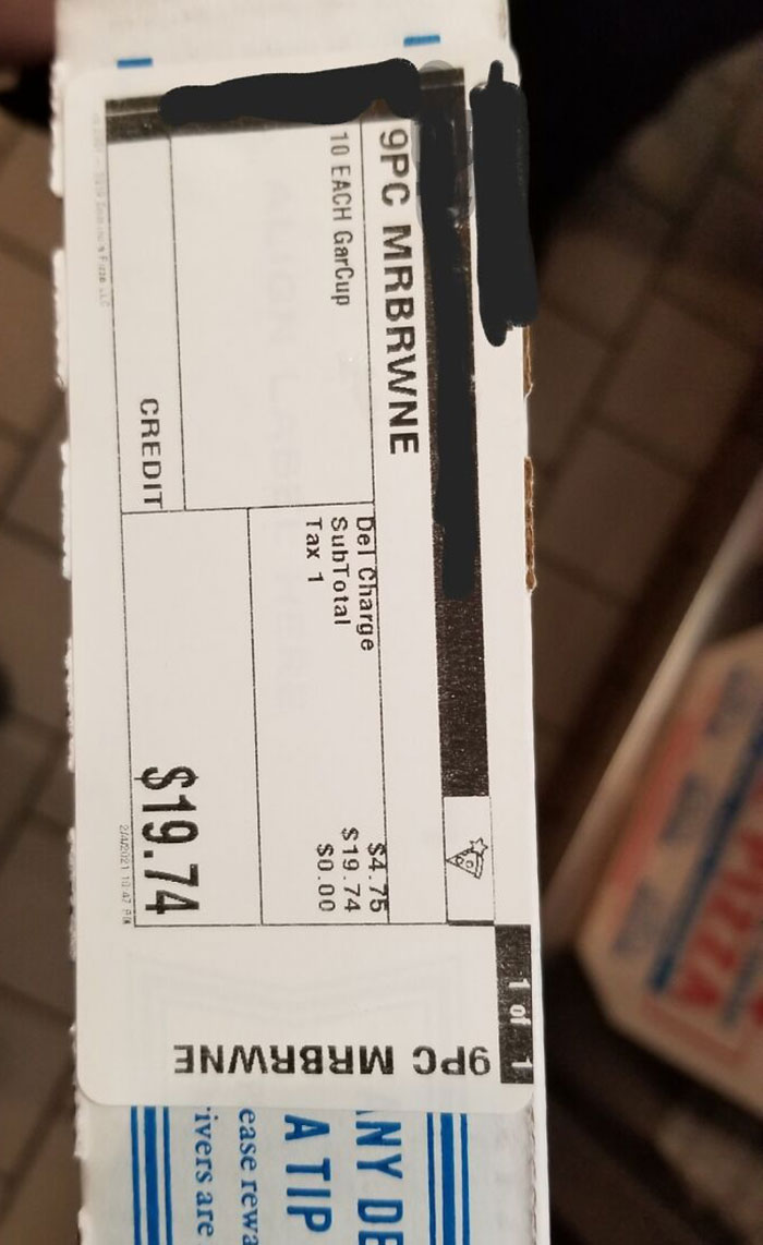 This Order Is For One Cookie Brownie And 10 Garlic Dipping Cups