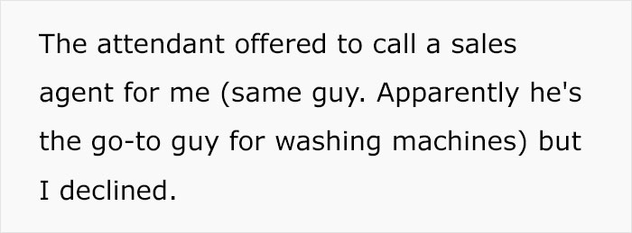 Shopper Maliciously Complies And Buys A $900 Appliance After Sales Assistant Tells Him To Look For Something He Can Afford
