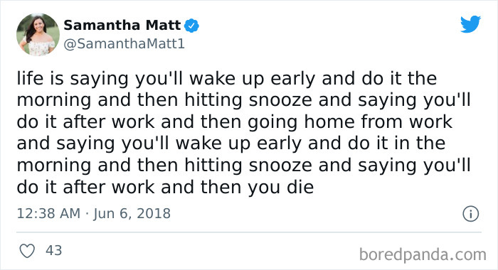 I’m Not Going To Do It In The Morning Am I?