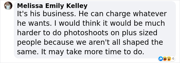 Photographer Charges $100 More For Plus-Size Models, Tries To Justify It Online But People Are Not Buying His Excuses