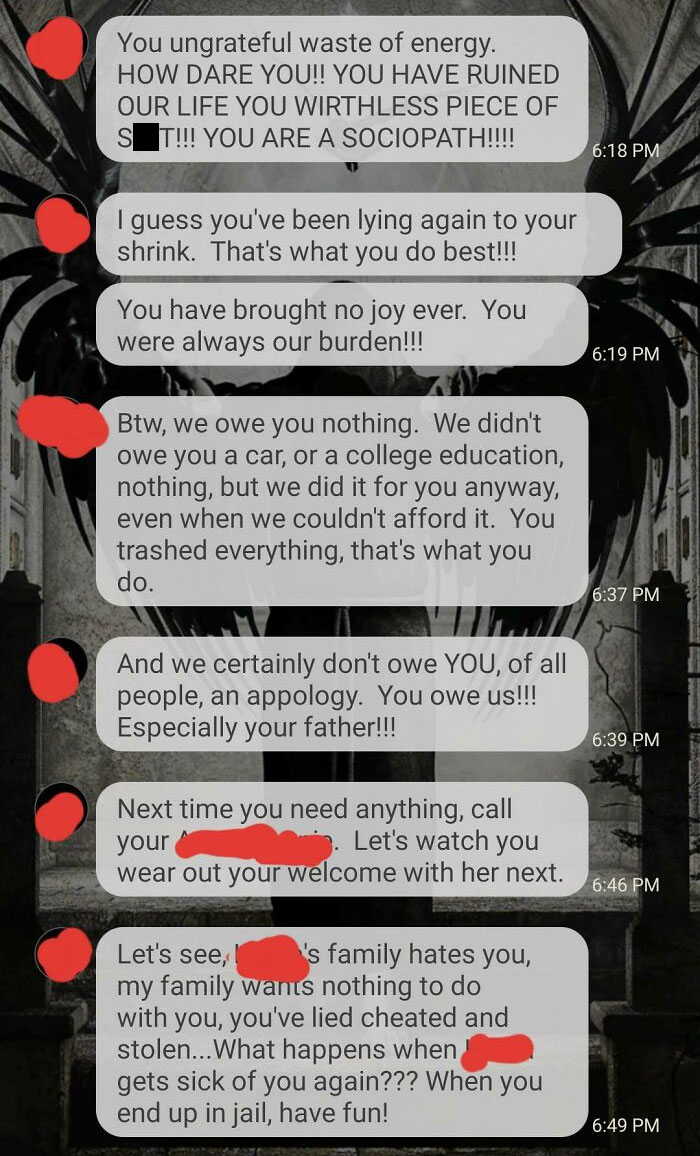 Another Series Of Texts From My Loving Stepmother