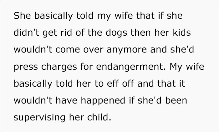 Couple Lets Neighbors' Kids Play In Their Backyard But Changes Their Mind After Neighborhood Karen Demands They Get Rid Of Their 2 Dogs Couple Lets Neighbors' Kids Play In Their Backyard But Changes Their Mind After Neighborhood Karen Demands They Get Rid Of Their 2 Dogs