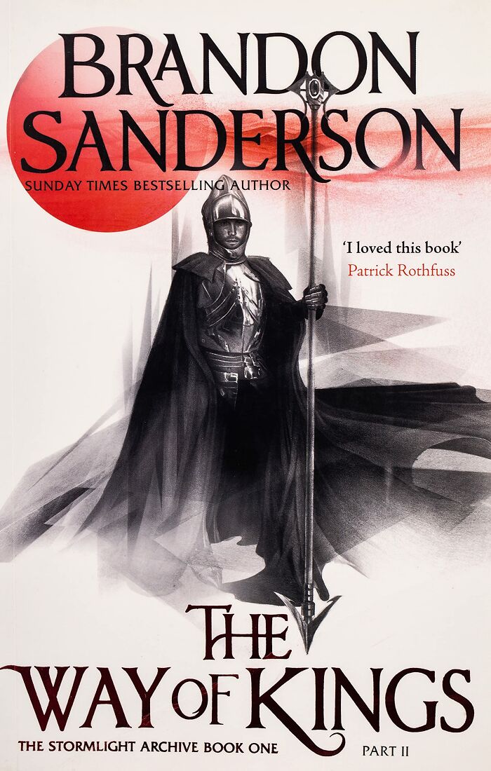 Book cover of The Way of Kings by Brandon Sanderson, featured in online lists of books that blew their minds.