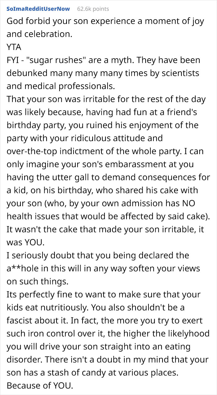 Mom Who Doesn&rsquo;t Allow Her 8 Y.O. To Eat Cake Is Livid When She Finds Out His Friend Convinced Him To Eat It On His Birthday