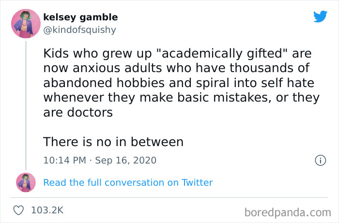 This Is Me…i Dive Into Self Loathing So Much When I Make A Mistake. This May Not Match Everyone’s Feelings But I Am Such A Perfectionist To A Fault That I Just Wanna Be Good At Everything I Do. I Focus On What I Did Wrong So Much That It Almost Becomes An Obsession. I’ve Been Managing It By Letting Things Go, Or Trying To At Least. Any One Else Feeling Like This? - @tanner_hamilton22
.
.
.
📸 = @kindofsquishy
.
.
.
#giftedandtalented #schoolwaseasybuthard #asafeplaceinsideyourhead #mentalhealth #anxietyrelief #anxiety #anxietyattack #anxietyrelieftips #anxietyawareness #depression #keepgoing