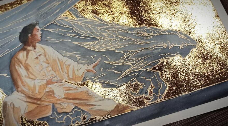 I Love To Add The Gold Touch To My Art I Love To Add The Gold Touch To My Art