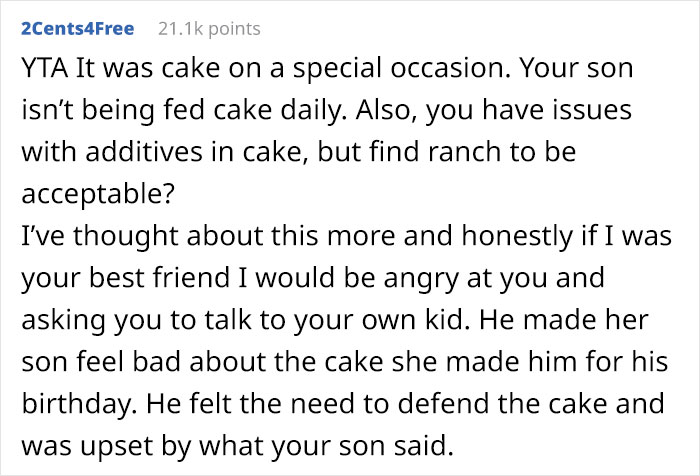 Mom Who Doesn&rsquo;t Allow Her 8 Y.O. To Eat Cake Is Livid When She Finds Out His Friend Convinced Him To Eat It On His Birthday