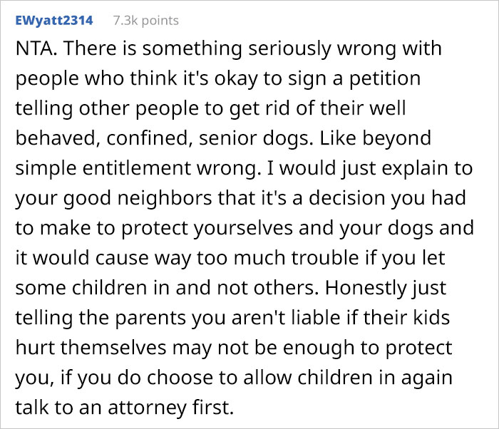 Couple Lets Neighbors' Kids Play In Their Backyard But Changes Their Mind After Neighborhood Karen Demands They Get Rid Of Their 2 Dogs Couple Lets Neighbors' Kids Play In Their Backyard But Changes Their Mind After Neighborhood Karen Demands They Get Rid Of Their 2 Dogs