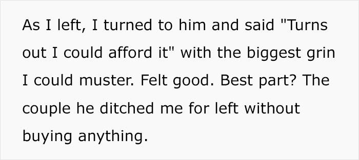 Shopper Maliciously Complies And Buys A $900 Appliance After Sales Assistant Tells Him To Look For Something He Can Afford