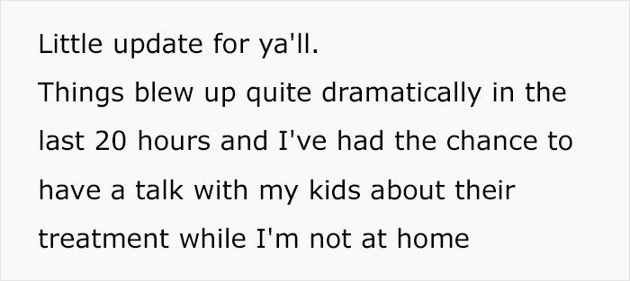 Stepmother Uses Toxic Discipline Methods On Kids, Father Finds Out And Tells Her That She Has No Say In How They Should Be Raised