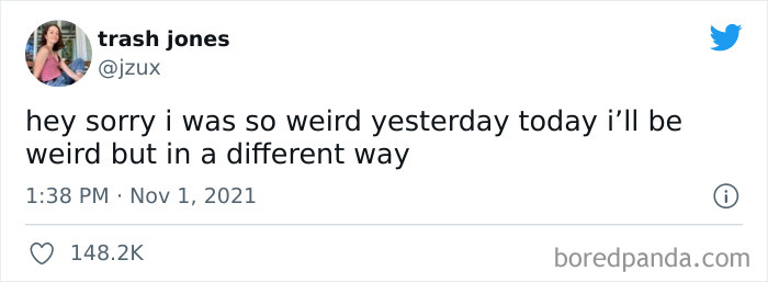 This Is So True For Me…is How I Act Weird? I Feel Socially Awkward And I Replay Every Sentence In My Head After Saying It Making Sure It Didn’t Sound Terrible. Ever Since Covid Started I’ve Had Terrible Social Anxiety, It Used To Be Bad But Now Worse To The Point Where I Prefer To Be Alone. Being Outside With People Does Not Make Me Happy, Being Social Does Not Make Me Happy. Being Alone In My Room Makes Me Happy. Does Anyone Else Feel This Way? I Know I Can’t Be Alone In This Lol. - @tanner_hamilton22
.
.
.
.
.
📸 = Jzux On Twitter
.
.
.
.
.
#socialanxiety #itshardformetobesocial #keepgoing #asafeplaceinsideyourhead #anxietyawareness #anxietyattack #anxiety #anxietyrelief #beingsocialhurtsmybrain #mybrainhurts