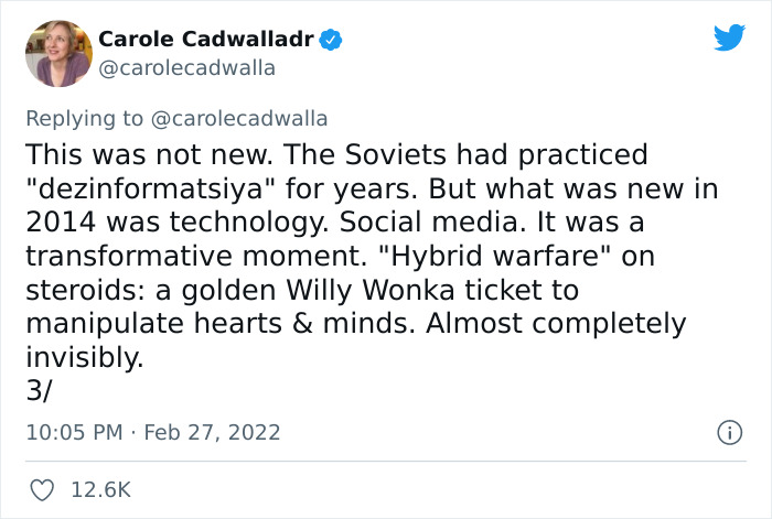 Person Starts An Important Thread About "The Great Information War" So That People Would Know About It Person Starts An Important Thread About "The Great Information War" So That People Would Know About It